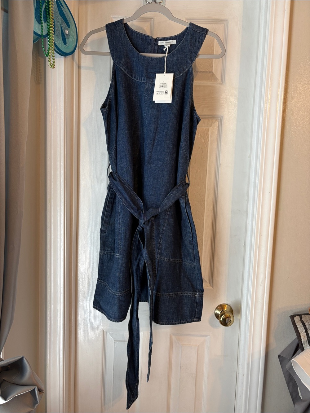 NWT Free Assembly women’s denim dress size medium.